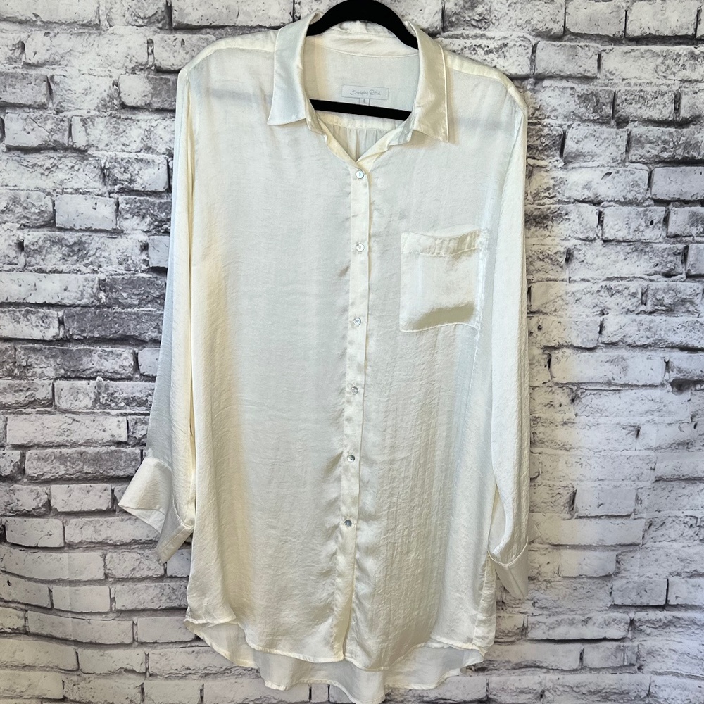 Everyday Ritual Off White Rick Boyfriend Night Shirt … Gem